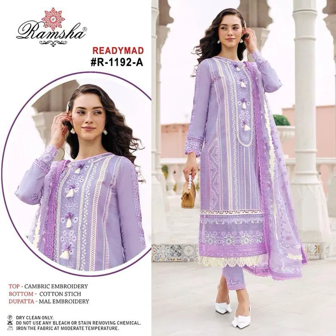 Ramsha R 1192 Nx Embroidery Readymade Pakistani Suits Wholesalers In Delhi
